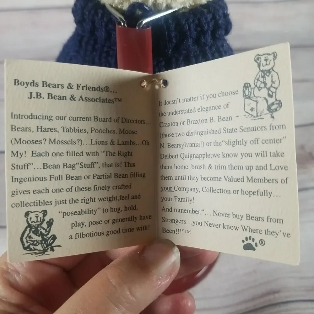 Boyds Bears & Friends Breezy T Frostman Plush Stuffed 8